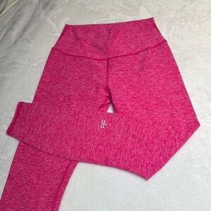 ALO HIGH WAISTED PINK YOGA PANTS SMALL EXCELLENT CONDITION